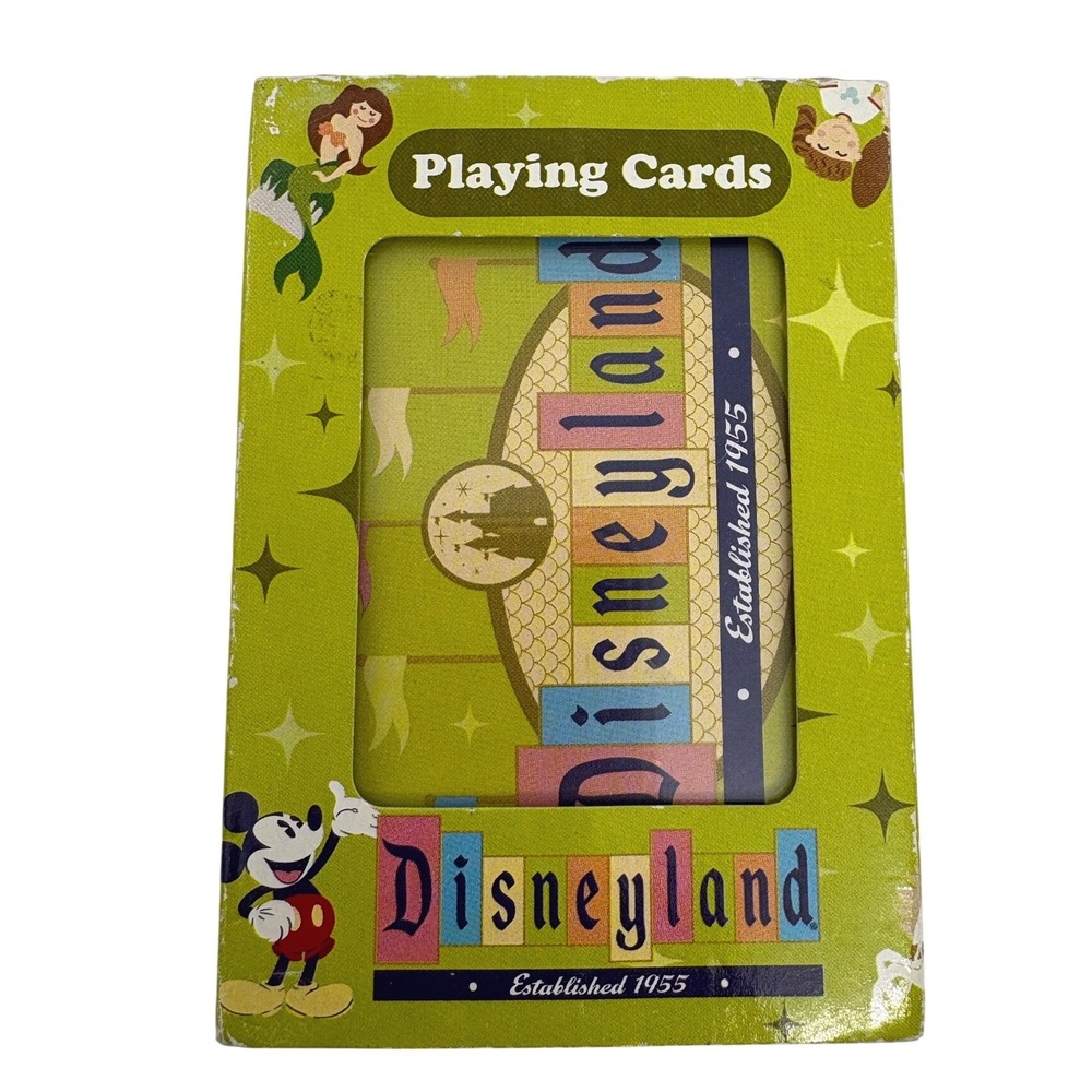 Disneyland Established 1955 Playing Cards‎ Mickey Tinker Bell Alice Deck Florida